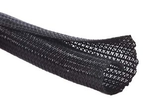 Alex Tech 10ft - 1/2 inch Cord Protector Wire Loom Tubing Cable Sleeve Split Sleeving for USB Cable Power Cord Audio Video Cable – Protect Cat from Chewing Cords - Black