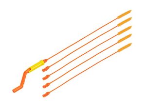 FlexiSnake Drain Weasel Sink Snake Cleaner - 18 inch - Drain Hair Clog Remover Tool with Rotating Handle & 5 Wand Refills - Thin