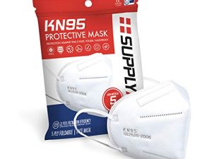 SupplyAID RRS-KN95-5PK KN95 Face Mask for Protection Against PM2.5 Dust
