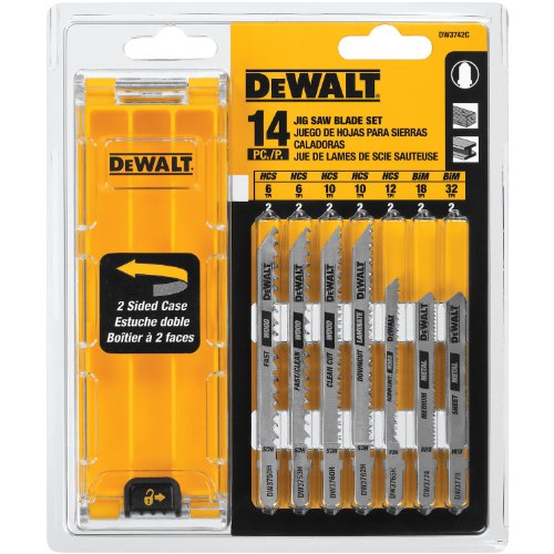 DEWALT Jigsaw Blades Set with Case DEWALT Jigsaw Blades Set with Case