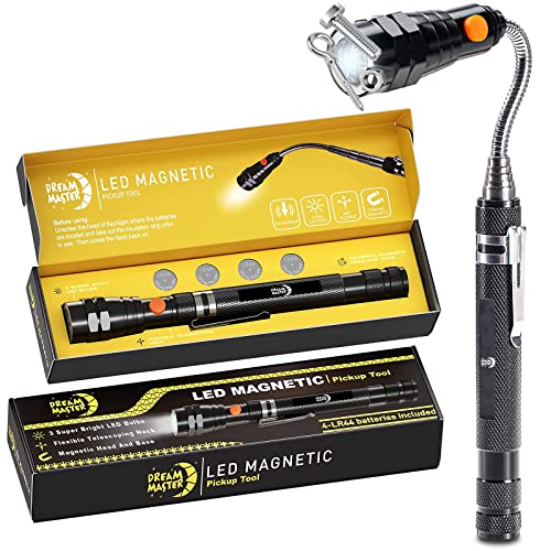 Dream Master Magnetic Pickup Tool with 3 LED Lights Dream Master Magnetic Pickup Tool with 3 LED Lights