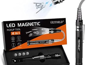 VEITORLD LED Telescoping Magnetic Pickup Tools