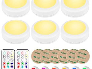 BLS LED Puck Lights with Remote Control