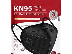 YOTU Black Face Masks 60 Pcs