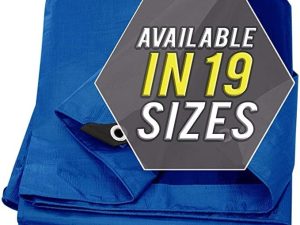 Tarp Cover Blue Waterproof Great for Tarpaulin Canopy Tent
