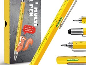 Gifts for Men Unique Multitool Pen - Stocking Stuffers for Men Dad Cool Gadgets for Husband Him Birthday Gifts for Men Who Have Everything