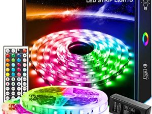 dalattin 65.6ft Led Lights for Bedroom Led Strip Lights Color Changing Lights with 44 Keys Remote
