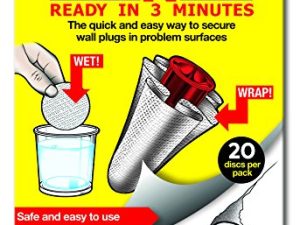 WETNFIX (20 Discs) - Fixing Wall Anchors Fast! Ideal for Loose Wall fixtures Such as Curtain Rails