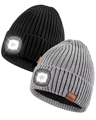 Beanie with Light for Men 2 Pack Beanie with Light for Men 2 Pack
