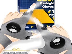 LED Flashlight Gloves Gifts for Men - Stocking Stuffers for Men Christmas Birthday Gift for Man Dad Husband Boyfriend