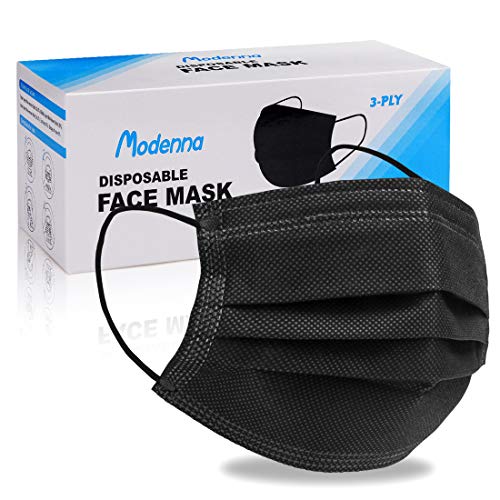 Modenna Disposable Face Mask Black 50Pcs Modenna Disposable Face Mask Black 50Pcs