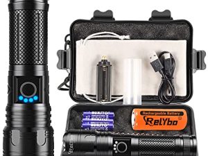 Relybo Flashlights High Lumens Rechargeable
