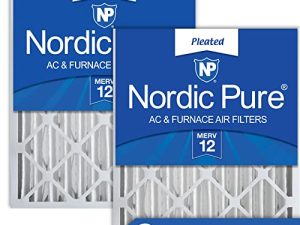 Nordic Pure 20x25x4 MERV 12 Pleated AC Furnace Air Filters 2 Pack