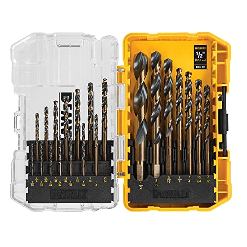 DEWALT DWA1181 21-Piece Set Black Oxide Coated Hss Twist Drill Bit Set DEWALT DWA1181 21-Piece Set Black Oxide Coated Hss Twist Drill Bit Set