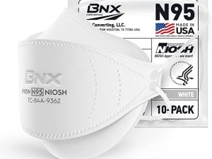 BNX N95 Mask NIOSH Certified MADE IN USA Particulate Respirator Protective Face Mask