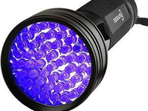 Escolite UV Flashlight Black Light 51 LED 395 nM Ultraviolet Blacklight Flashlite for Pet Urine Detection