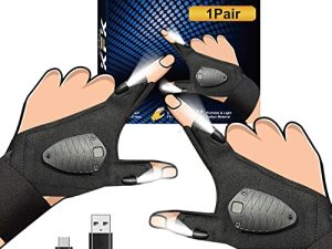 KFK Stocking Stuffers for Men LED Flashlight Gloves Gifts for Men