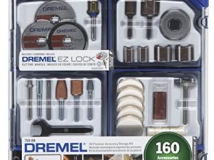 Dremel Rotary Tool Accessory Kit- 710-08- 160 Accessories- EZ Lock Technology- 1/8 inch Shank- Cutting Bits