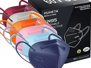 HUHETA KN95 Face Mask 60 Pack