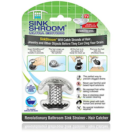SinkShroom Ultra Revolutionary Bathroom Sink Drain Protector SinkShroom Ultra Revolutionary Bathroom Sink Drain Protector