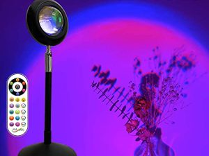 Tacopet Sunset Lamp Projector Sunset Projection Lamp Sunset Light with Remote Mood Lighting UFO Sunset Lamps Rainbow Night Light Colorful Sunlight lamp Led Multiple Colors Changing for Home Bedroom