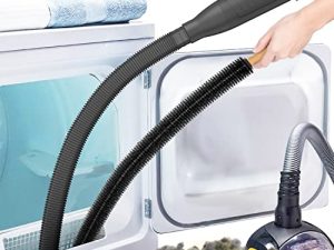 Sealegend 2 Pieces Dryer Vent Cleaner Kit Vacuum Attachment Hose with Brush
