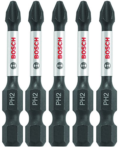 BOSCH ITPH2205 5 Pc. 2 In. Phillips #2 Impact Tough Screwdriving Bit BOSCH ITPH2205 5 Pc. 2 In. Phillips #2 Impact Tough Screwdriving Bit