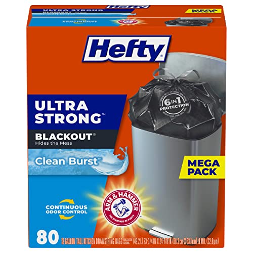 Hefty Ultra Strong Tall Kitchen Trash Bags Hefty Ultra Strong Tall Kitchen Trash Bags