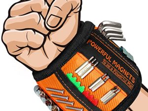 Gifts for Men Magnetic Wristband - Christmas Stocking Stuffers for Men Tool Belt for Holding Screws Cool Stuff Gadget Birthday Gifts for Men Who Have Everything Gift Ideas Women Husband Him Carpenters