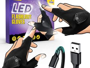 Gifts for Men Dad Rechargeable Led Flashlight Gloves