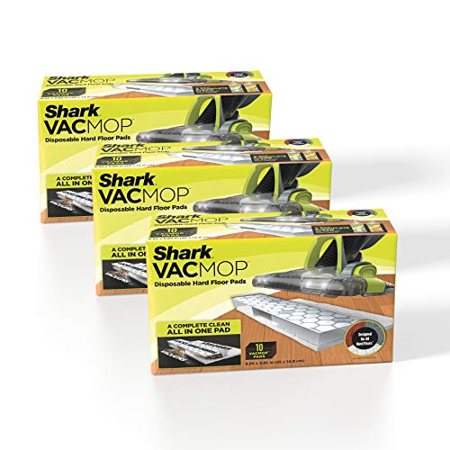 Shark VMP30 VACMOP Disposable Hard Floor Vacuum and Mop Pad Refills White Shark VMP30 VACMOP Disposable Hard Floor Vacuum and Mop Pad Refills White