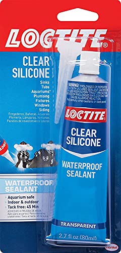 Henkel 908570 2.7 oz Tub Clear Silicone Waterproof Sealant Henkel 908570 2.7 oz Tub Clear Silicone Waterproof Sealant