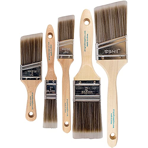 Pro Grade - Paint Brushes - 5 Ea - Paint Brush Set Pro Grade - Paint Brushes - 5 Ea - Paint Brush Set