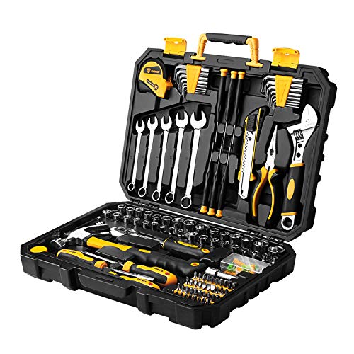 DEKOPRO 158 Piece Tool Set-General Household Hand Tool Kit DEKOPRO 158 Piece Tool Set-General Household Hand Tool Kit