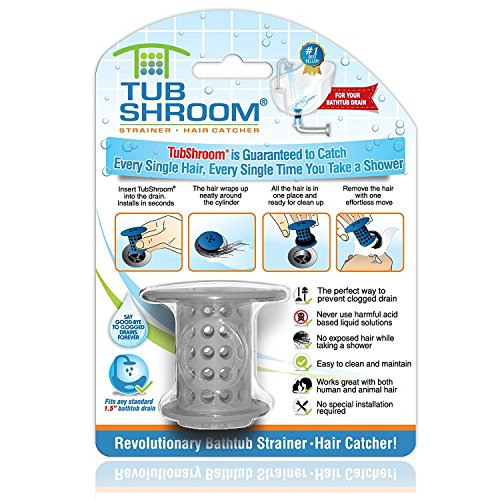 TubShroom Tub Hair Catcher Drain Protector TubShroom Tub Hair Catcher Drain Protector