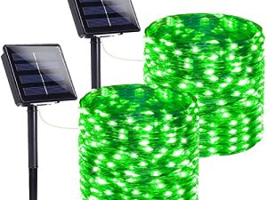 SANJICHA Green Solar String Lights Outdoor