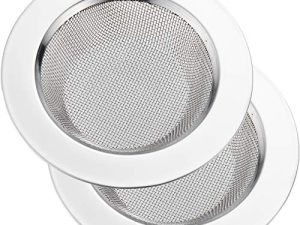2 PCS Kitchen Sink Strainer Stainless Steel