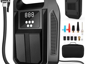 Tire Inflator Portable Air Compressor 12V DC Car Air Pump with Digital Display