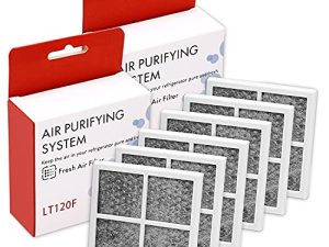 LT120F Refrigerator Air Filter Replacement (Upgraded Version) Compatible with LG Kenmore Replace 46-9918