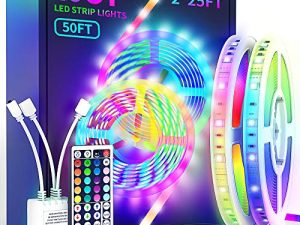 LED Strip Lights with 44 Key Remote 50 ft