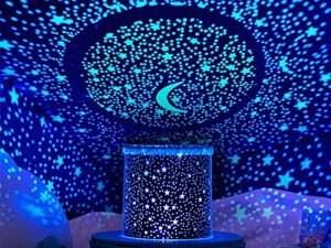 WINICE Remote Control and Timer Design Seabed Starry Sky Rotating LED Star Projector for Bedroom